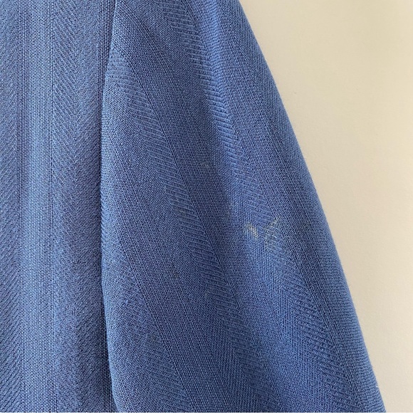 Cute English Factory Ruffle Mini Dress with Lace Trim & Flounce Sleeves Navy XS - Picture 6 of 16